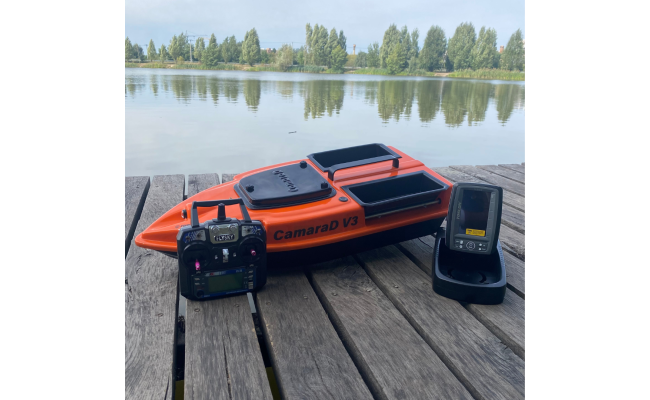 Короповий кораблик Runferry Camarad V3 + GPS-автопілот і ехолот Toslon TF520 Orange Короповий кораблик Runferry Camarad V3 + GPS-автопілот і ехолот Toslon TF520 Orange