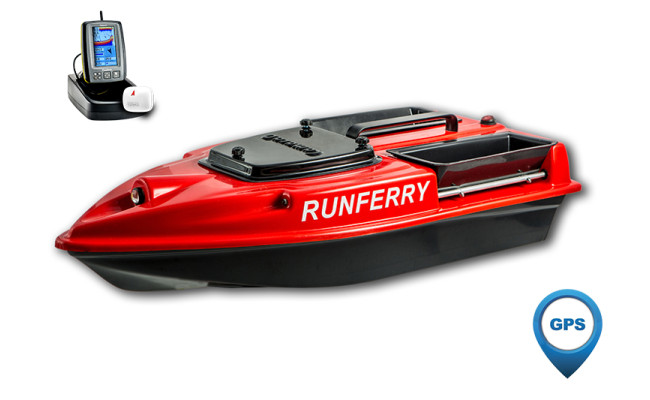 Короповий кораблик Runferry Camarad V3 + GPS-автопілот і ехолот Toslon TF520 Red Короповий кораблик Runferry Camarad V3 + GPS-автопілот і ехолот Toslon TF520 Red