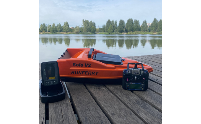 Короповий кораблик Runferry SOLO V2 + GPS + Toslon TF520 Orange Короповий кораблик Runferry SOLO V2 + GPS + Toslon TF520 Orange